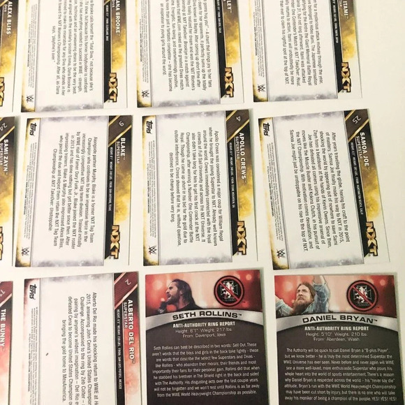 2016  WWE Topps Lot of 23 Wrestling Cards NXT Mix Lot - Picture 13 of 16